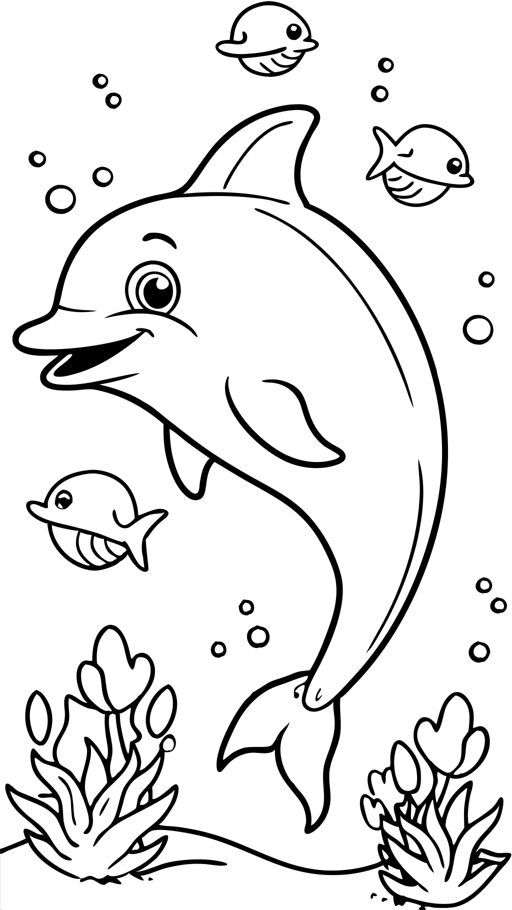 coloring dolphin pages